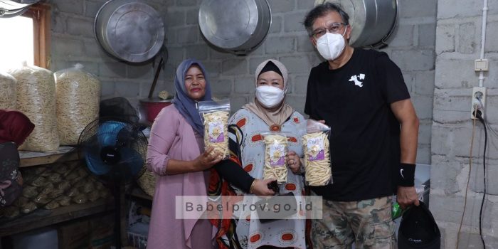 Pj Gubernur dan Pj Ketua Dekranasda Babel Kunjungi UMKM Batu Belubang