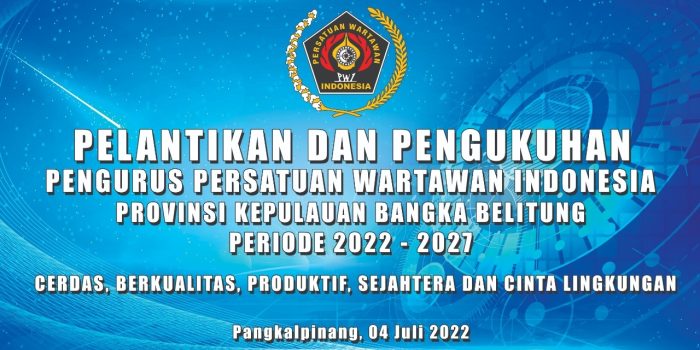 Ketum PWI Pusat Atal S Depari Akan Kukuhkan Pengurus PWI Provinsi Babel