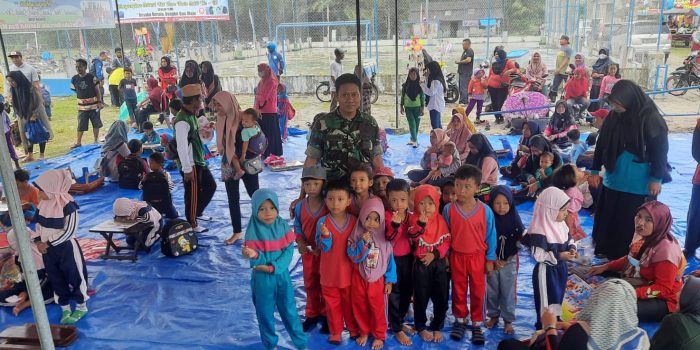 Serda Ruli Babinsa Pasir Sakti Hadiri HUT Desa Pasir Sakti ke-46 