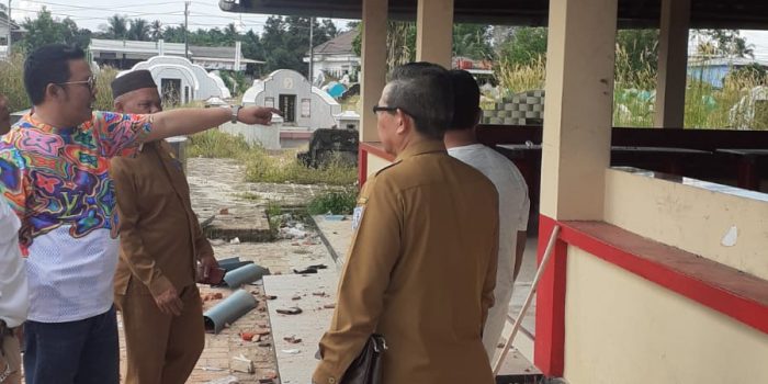 Bupati Basel Tinjau Pengrusakan Rumah Dewa warga Tionghoa Toboali