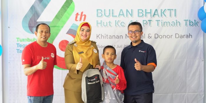 PT. Timah Tbk Laksanakan Khitanan Masal dan Donor Darah di Toboali