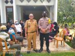 Kades Raman Endra H Supratman Bersama Bhabinkantibmas Kawal Vaksin Boster