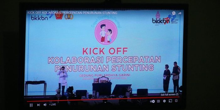 Dandim 0429/Lamtim Didampingi Ketua Persit Ikuti Kick Off Kolaborasi Percepatan Penurunan Stunting