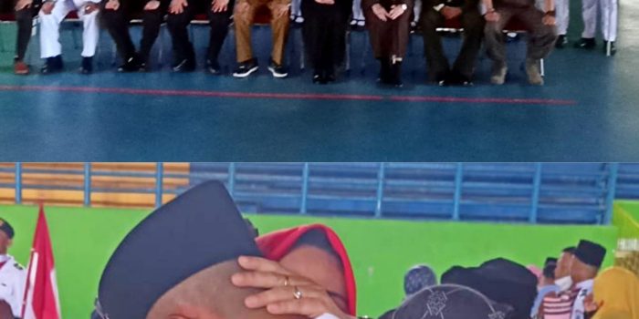 Pengukuhan Paskibraka Bangka Selatan Diwarnai Haru Tangis Keluarga