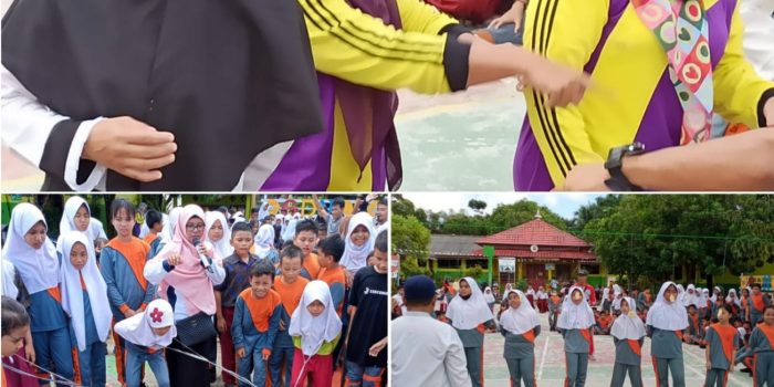 Antusias Siswa SD Negeri 7 Toboali Warnai Peringatan HUT RI ke-77