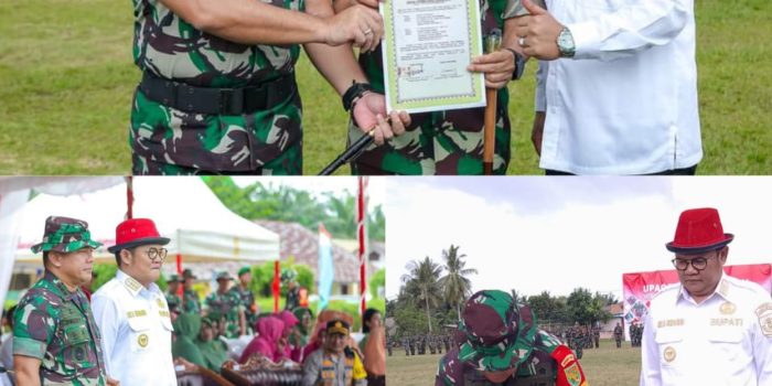 Brigjend TNI Ujang Darwis Pimpin Upacar Penutupan TMMD ke114 di Desa Rias