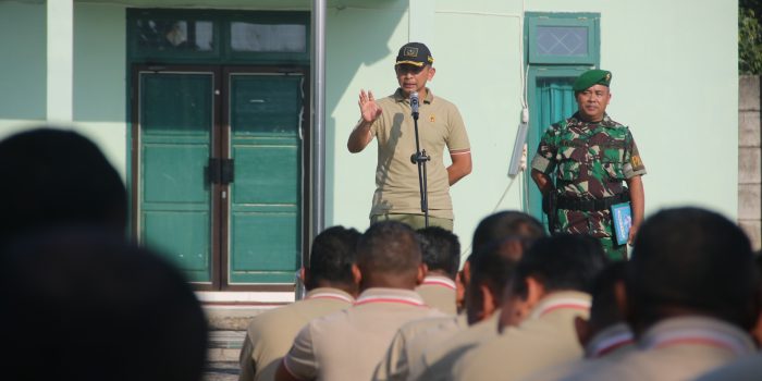 Pimpin Apel Pagi di Kodim 0429/Lamtim Dandim Berikan Pengarahan 