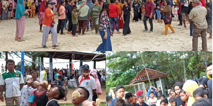 Peringatan HUT RI ke 77 di Pantai Kelisut Toboali Tarik Minat Wisatawan Lokal