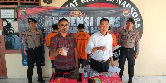 Polres Bangka Barat Gelar Konferensi Pers Pengungkapan Dua Kasus Narkotika dalam Seminggu