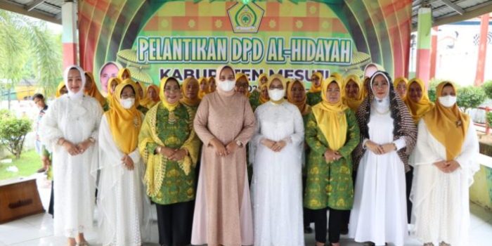 Riana Sari Arinal Ketua TP PKK Pemprov Lampung Hadiri Pelantikan Pengurus DPD Al-Hidayah Kab Mesuji