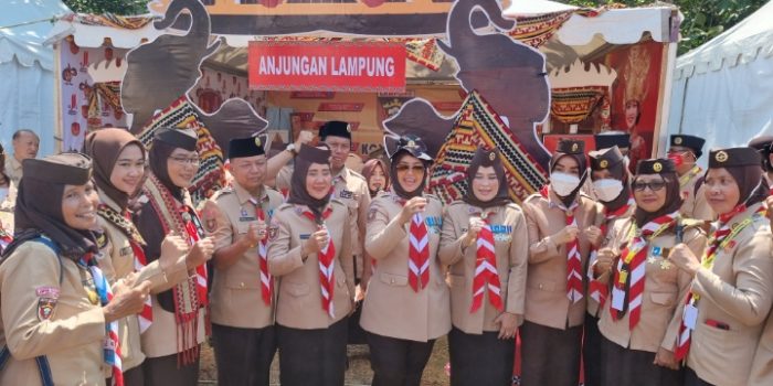 Ketua Kwarda Lampung Chusnunia Chalim Hadiri Upacara Pembukaan Jambore Nasional XI di Cibubur