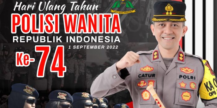 Kapolres Bangka Barat Ucapkan Selamat Ulang Tahun Polwan ke-74