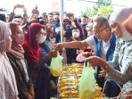 Mentri Perdagangan RI Melalui Kadis Perindustrian dan Perdagangan Prov Lampung Gelar Pasar Murah 