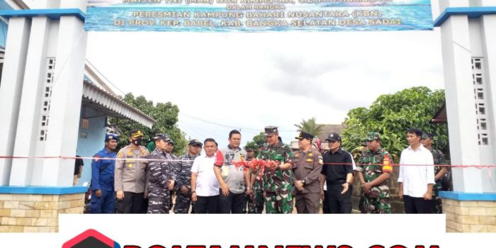 Peresmian KBN di Desa Sadai, Bupati Basel:Kami Siap Berkolaborasi dan Bekerjasama dengan TNI AL