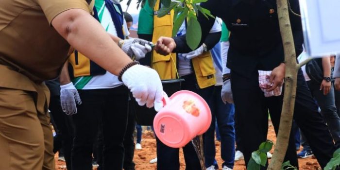 Gubernur Lampung Arinal Djunaidi Tanam Pohon di Bendungan Marga Tiga Lamtim