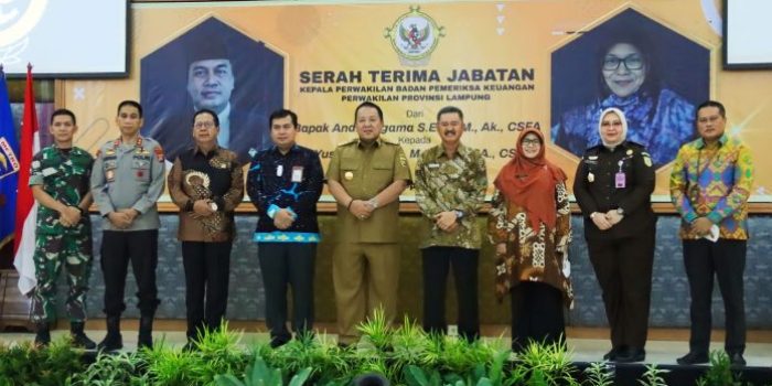 Gubernur Lampung Arinal Djunaidi Hadiri Acara Sertijab Kepala BPK Provinsi Lampung
