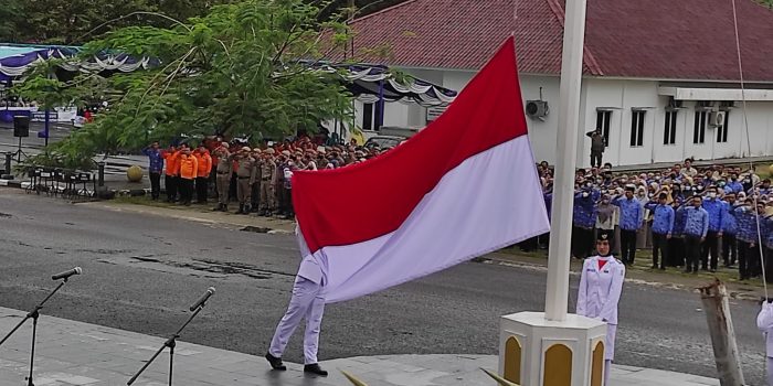 Maulan Aklil Gelar Upacara Sumpah Pemuda di Halaman Kantor Walikota Pangkalpinang