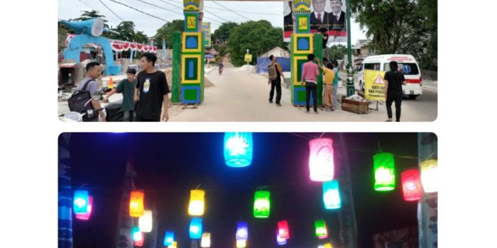 Dua Hari Menuju Kegiatan yang Maha Agung, Pemuda Katar Mulai Dekor Alun-alun Toboali