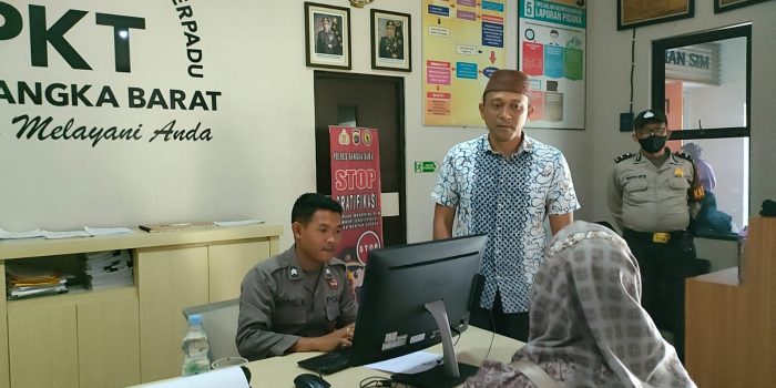 Kapolres Bangka Barat Cek Ruangan Pelayanan Publik