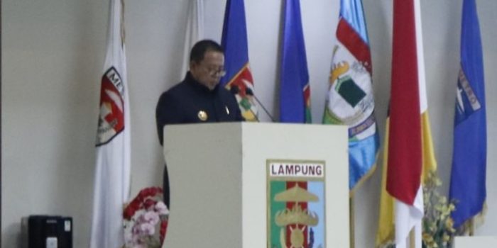 Arinal Djunaidi Sampaikan Jawaban Pemerintah Terhadap Pandangan Umum Fraksi Terkait Raperda APBD Prov Lampung TA 2023 