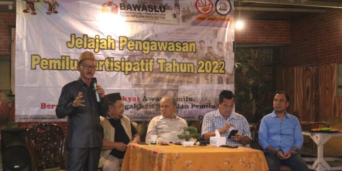 Bawaslu Babel Sosialisasi Pengawasan Partisipatif Kepada Awak Media