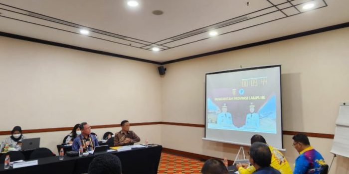 Dinas Kominfo dan Statistik Provinsi Lampung Ganjar Jationo Sampaikan Paparan Keterbukaan Informasi Pemprov 