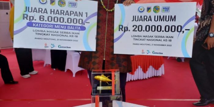 Lomba Masak Serba Ikan Tingkat Nasional ke-18 Peringati HARKANNAS ke-9 Prov Lampung Sabet Juara Umum