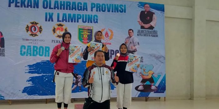 Sabet 4 Medali Emas di Porprov IX,  Ketua Pengkot PERKEMI KOTA METRO Denny : Terimakasih atas Perjuangan Seluruh Atlet