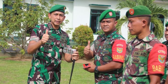 Kodim 0429/Lamtim Distribusikan Vitamin HB-VIT 500 dari Kasad ke Babinsa