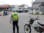 Satlantas Polres Bangka Barat Patroli Siang Hari di Daerah Rawan Laka Lantas