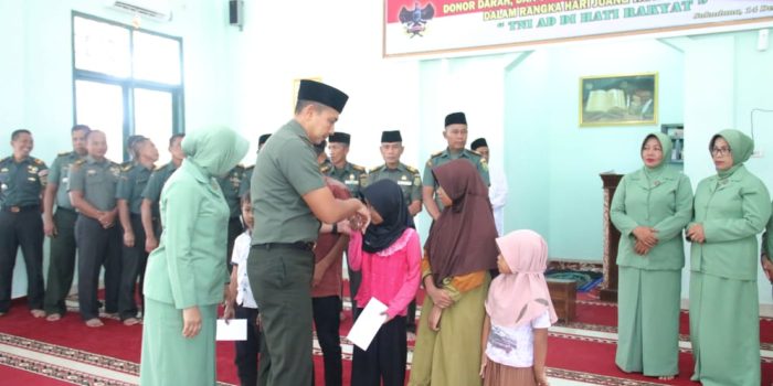 Peringati Hari Juang TNI-AD, Kodim 0429/Lamtim Gelar Ziarah Rombongan, Bhaksos dan Do’a Bersama