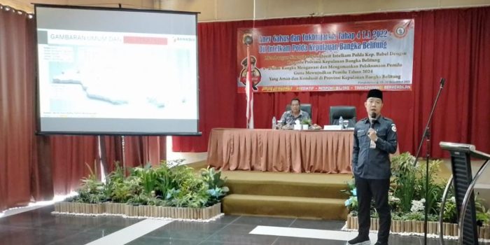 Ketua Bawaslu Babel Paparkan IKP dan Kesiapan Bawaslu Awasi Tahapan Pemilu dan Pemilihan