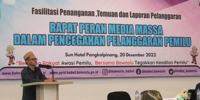 Bawaslu Babel Ajak Media Cegah Pelanggaran Pemilu