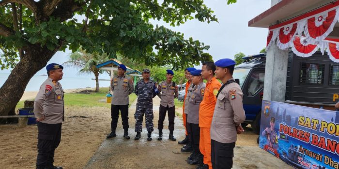 Pastikan Kenyamanan Pemudik, Polairud Polres Babar Siagagakan Pos Pantau Nataru