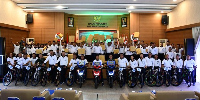 Danlanal Babel Gelar Olahraga Bersama Prajurit dan PNS