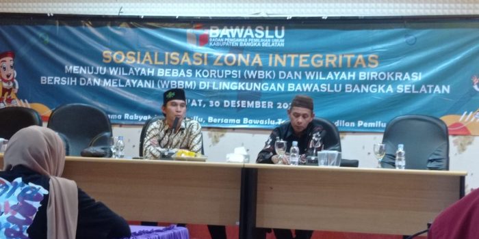 Menuju Wilayah Zona Integritas, Erik Harap Semua Stakeholder Bisa Mengawasi Kinerja Bawaslu Basel