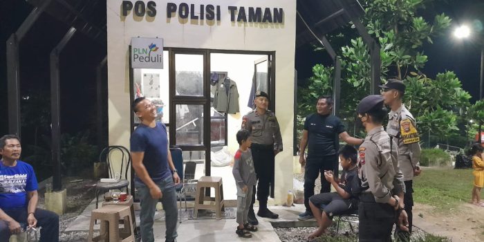 Ciptakan Suasana Kondusif Sambut Nataru, Sat Shabara Polresta Pangkalpinang Kolaborasi dengan Polisi Taman Dealova