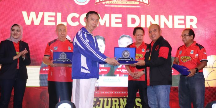 Kontingen Kejurnas Basket U-15 Siap Berlaga, Walkot Pangkalpinang Gelar Welcome Dinner