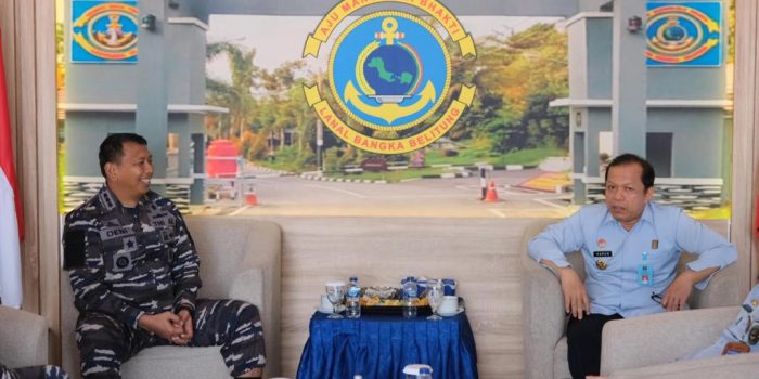 Danlanal Babel Terima Kunker Kakanwil Kumham Prov.Kep.Babel