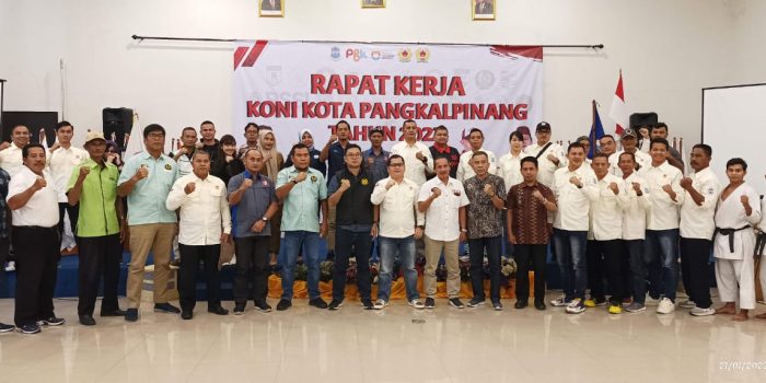 Rakerkot KONI Pangkalpinang Bahas Persiapan Penyelenggaraan Porprov 2023 di Babar