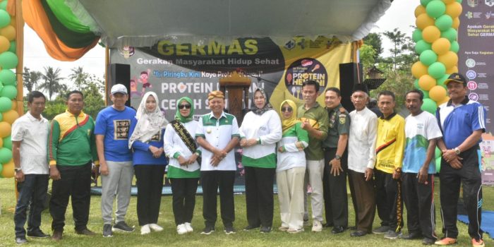 Bupati Dawam Hadiri Germas di UPTD Puskesmas Rawat Inap di Margototo