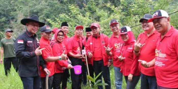 Mingrum Gumay Ketua DPRD Lampung Hadiri Penghijauan Sepanjang DAS di Bendungan Batutegi
