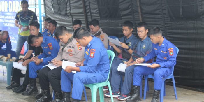 Peringati HUT Pomal ke-77, Lanal Bangka Belitung Laksanakan Donor Darah