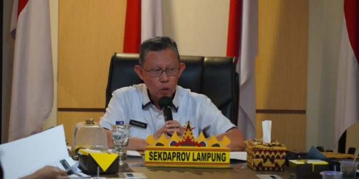Fahrizal Darminto Sekda Prov Lampung Pimpin Rapat Laporan Kegitan dan Keuangan KORPRI Tahun 2022