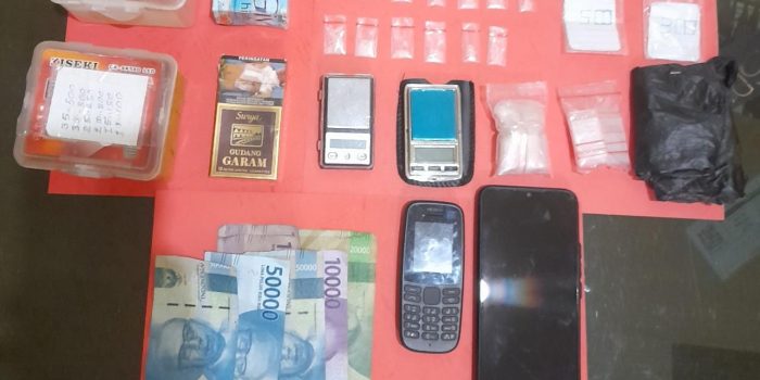 Sat Res Narkoba Polres Basel Amankan 13 Paket Sabu di Jalan Damai Toboali