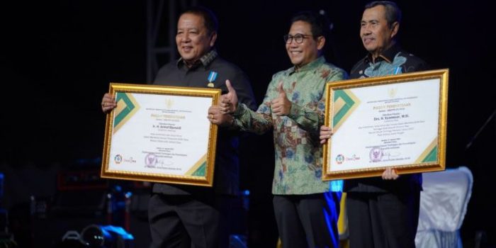 Arinal Djunaidi Raih Penghargaan Abdi Ekonomi Desa dari Kementrian Desa PDTT