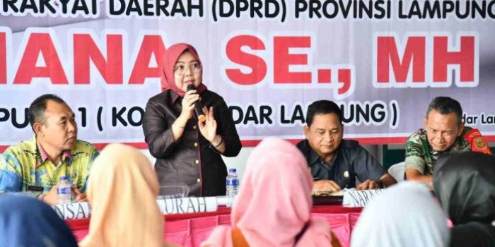 Kostiana Anggota DPRD Prov Lampung Gelar Sosialisasi Perda No 1 Tahun 2016 di Kota Teluk Betung Timur