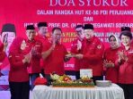 Mingrum Gumay Kader Senior PDI-P Lampung Hadiri Hadiri HUT PDI Perjuangan ke-50 di DPD Lampung