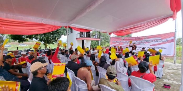 Ni Ketut Dewi Nadi Anggota DPRD Prov Lampung Gelar Soeperda di Kampung Raman Dewa 1