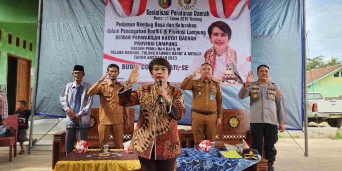 Budhi Condrowati Gelar Sosper Tentang Pedoman Rembug Desa di Tubaba